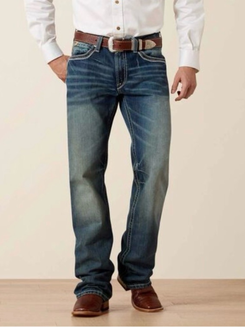 Ariat Relaxed bootcut M4 Men's Blue Jeans